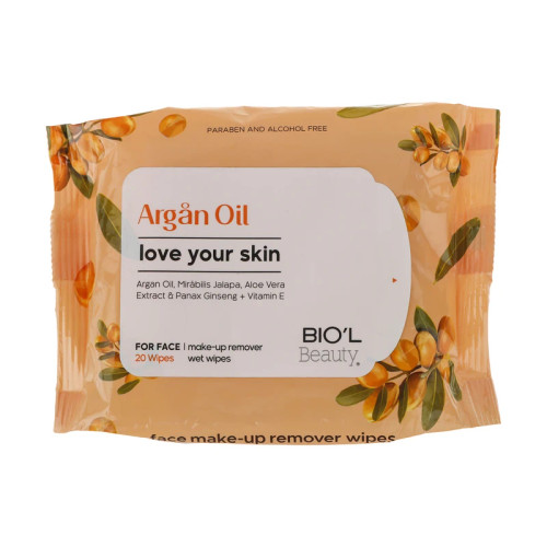 بیول دستمال مرطوب مدل Argan Oil بسته 20 عددی