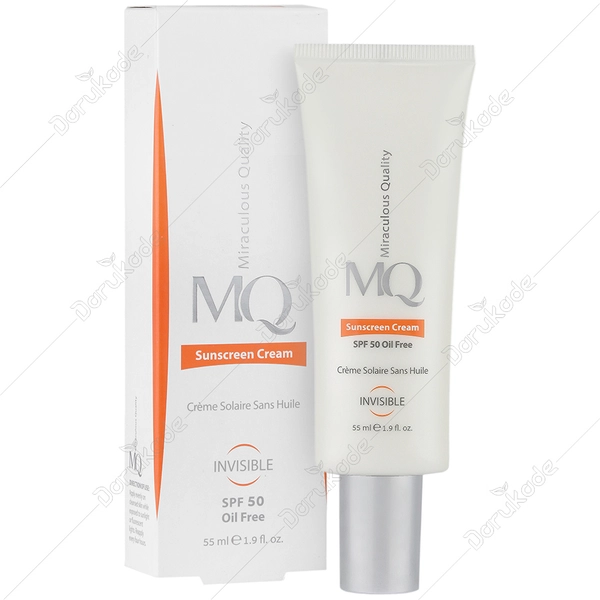 ام کیو کرم ضد آفتاب فاقد چربی SPF50 بی رنگ